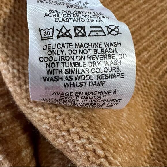 NWT TopShop Brown Snuggly Cowl Neck Cropped‎ Sweater - 8-10 - Picture 15 of 15